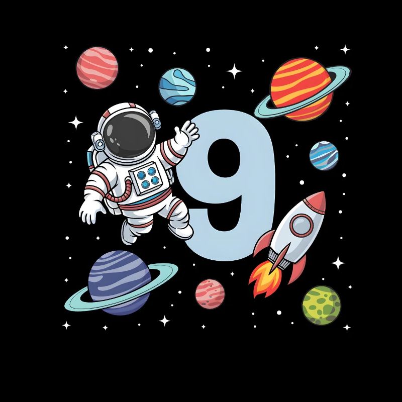 9e anniversaire garçons 9 ans astronaute anniversaire
