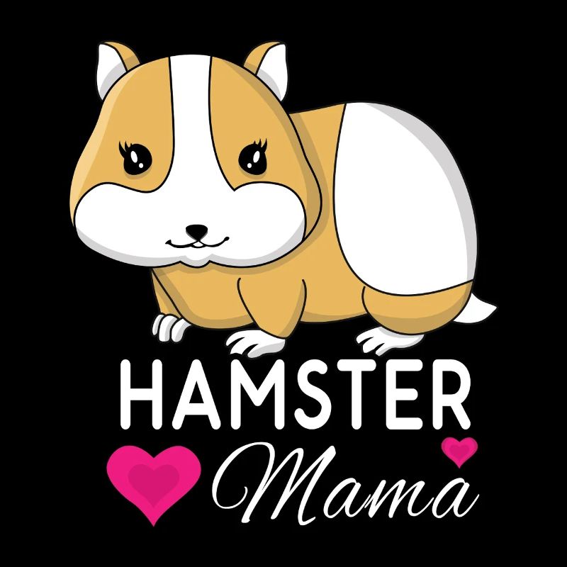 Liebevolle Hamster Mama Herzdesign