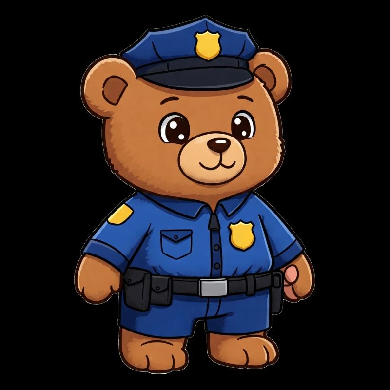 Teddybär Polizist