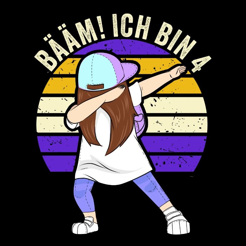 4 Jahre Mädchen Geschenk 4. Geburtstag Vier