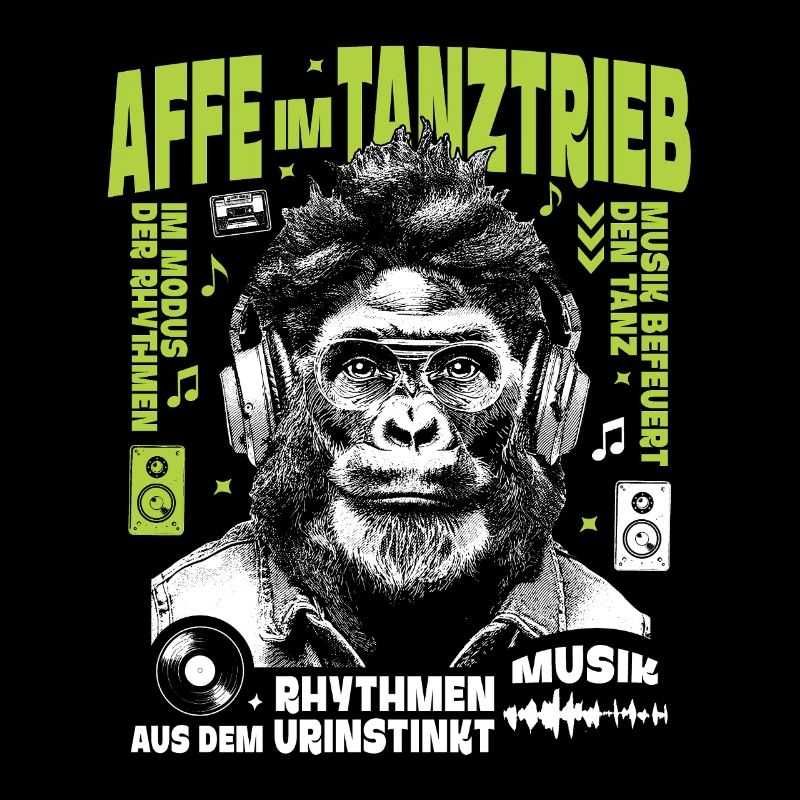 Philosopher Beat Shirt: Gorilla hears deep urban