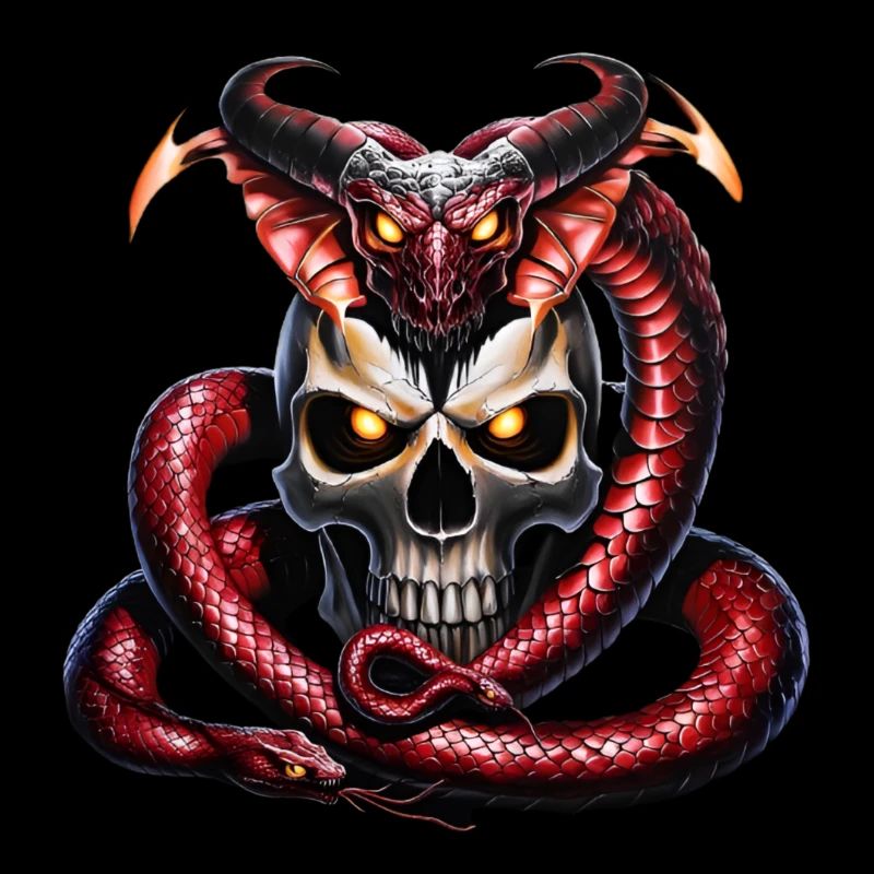 Le crâne viking et le serpent de Midgard