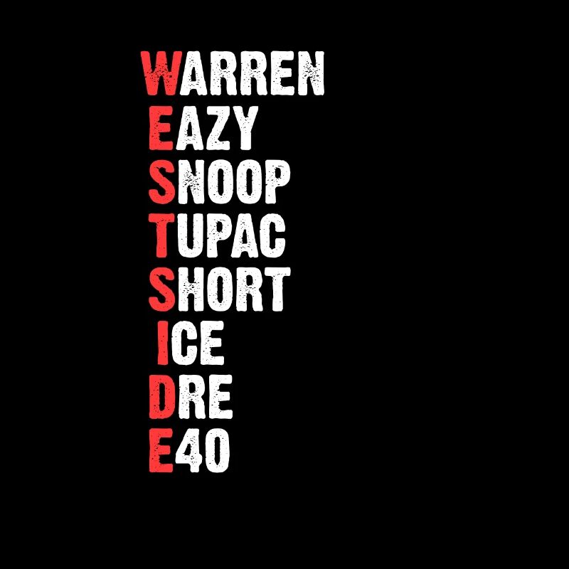 Westside Hip Hop West Coast Rap 90s Gift