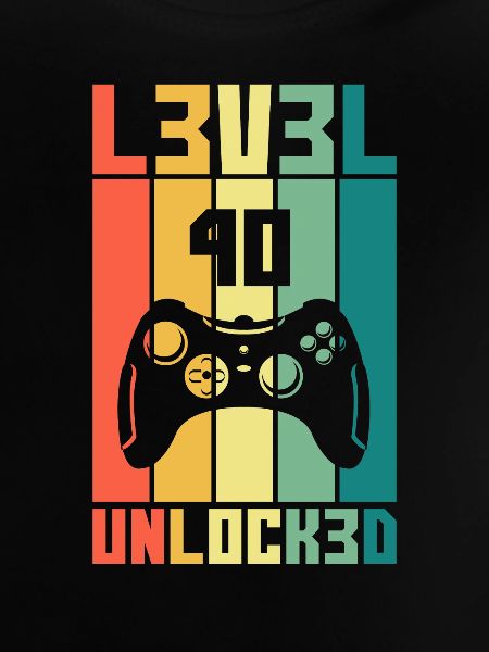 Level 40 Unlocked Zocker 40 Geburtstag Geschenk