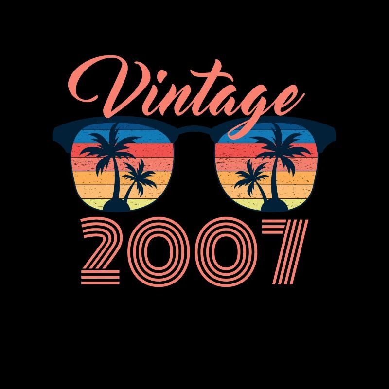 Vintage 2007 Funny Sunglasses Palm Tree