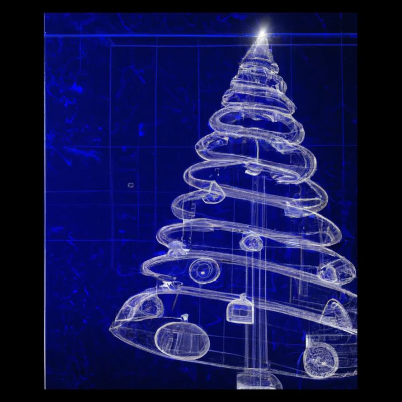 Christmas Christmas Tree Schematic Blueprint