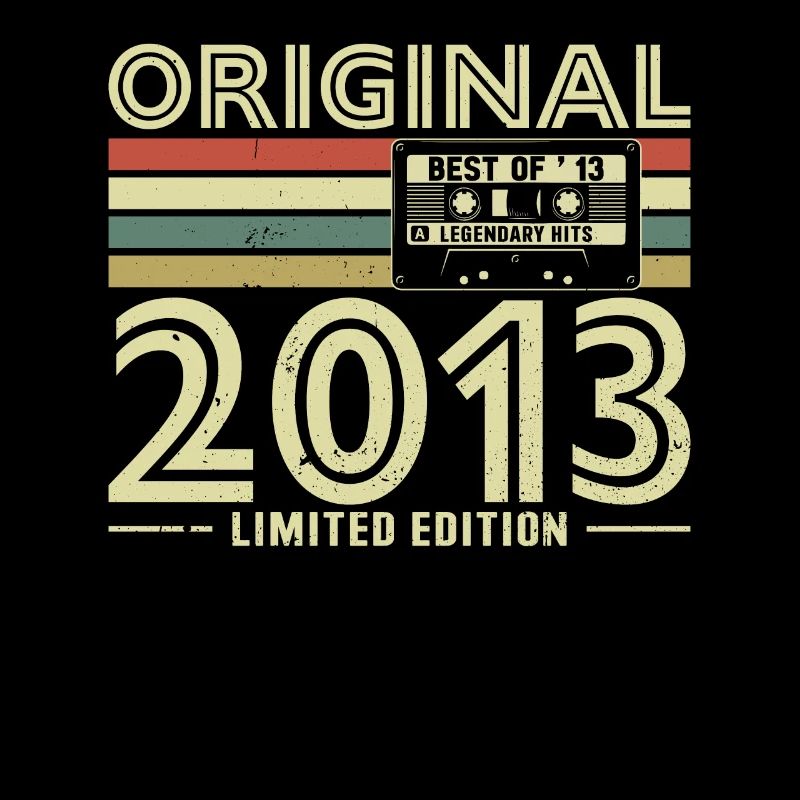 10th Birthday Vintage Retro 2013