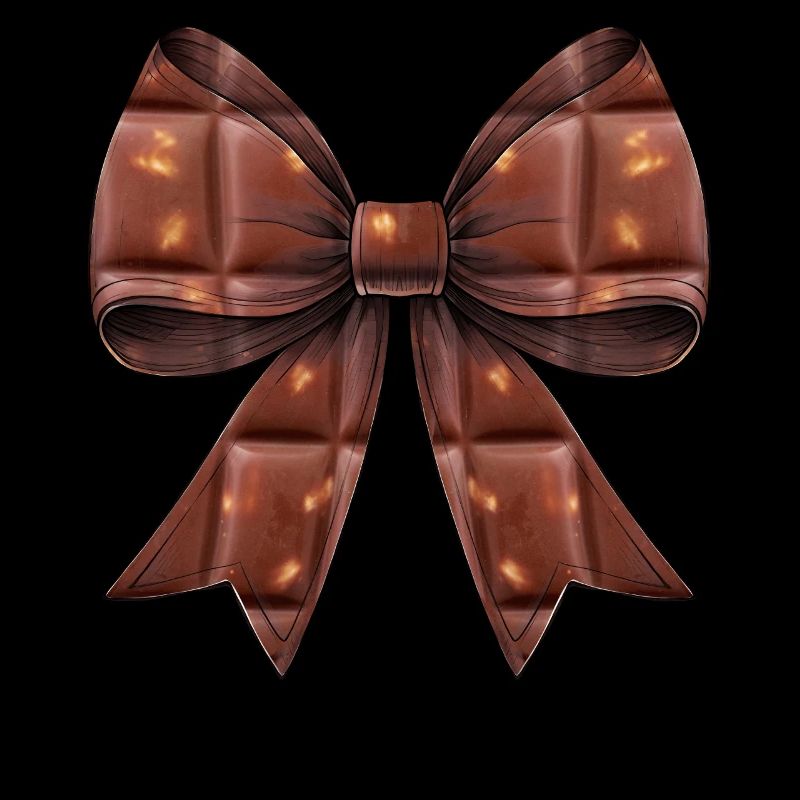 Coquette Bow Chocolate Candy Bar Pattern