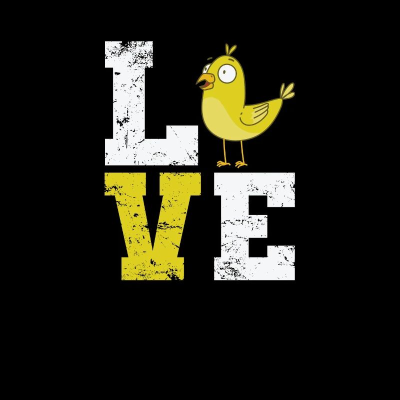 Love lettering with canary