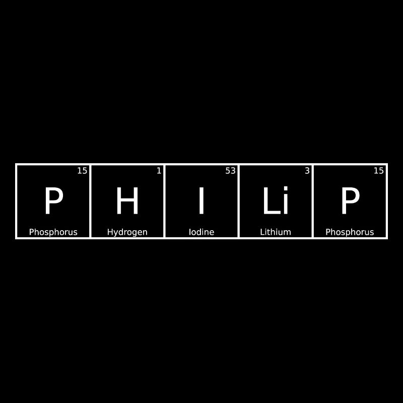 Philip Nom Prénom Chimie Tableau périodique Éléments