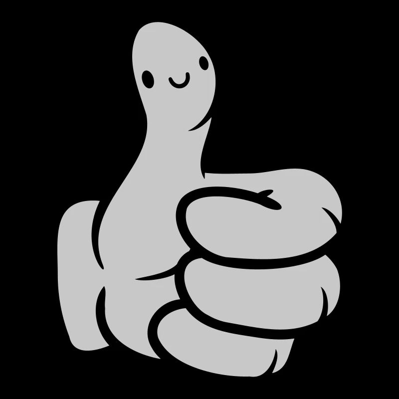 Gesicht Comic Hand Daumen