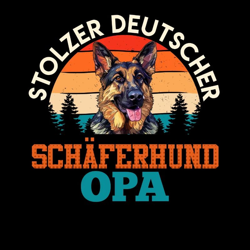 Schäferhund STOLZER DEUTSCHER SCHÄFERHUND OPA
