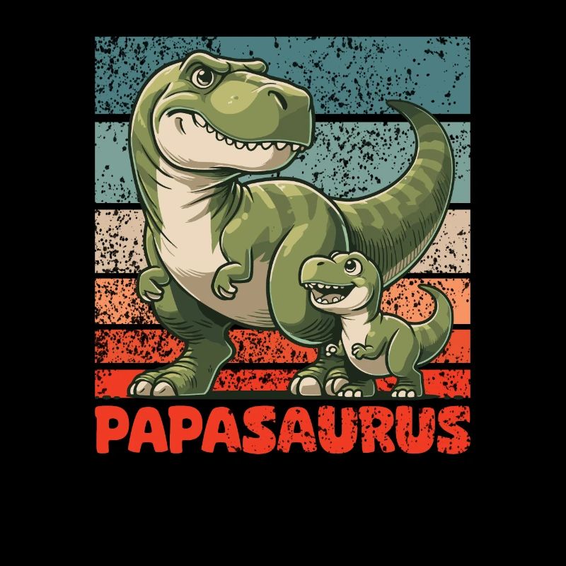 Papasaurus Vatertag bester Papa T-Rex Dinosaurier