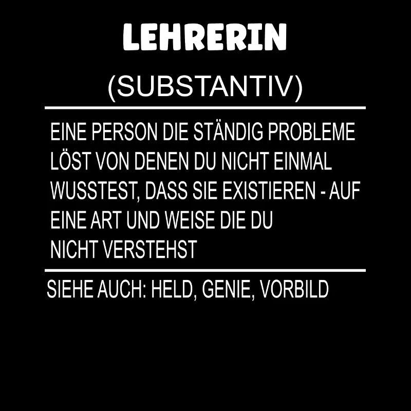 Wörterbuch Erklärung Lehrerin Held, Genie, Vorbild