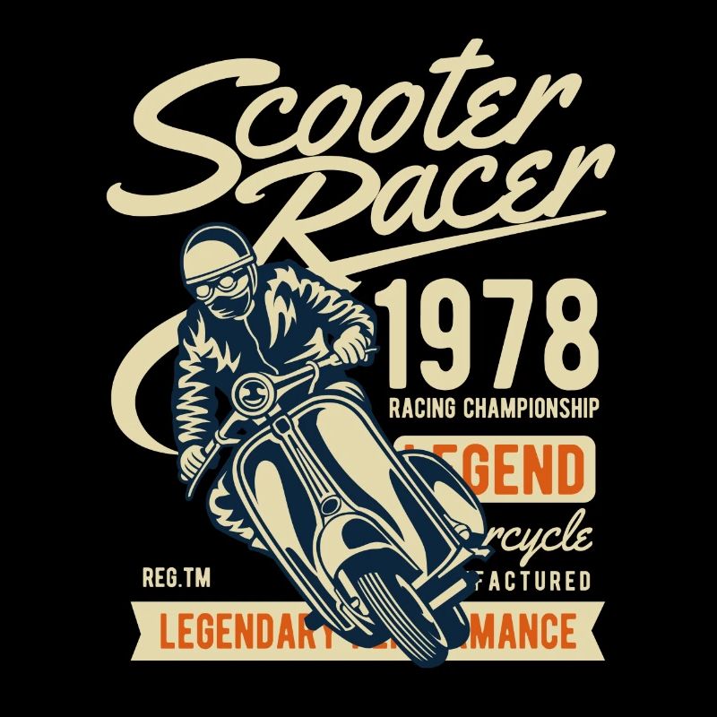 1978 ROLLER RACER - Motif de scooter de cyclomoteur