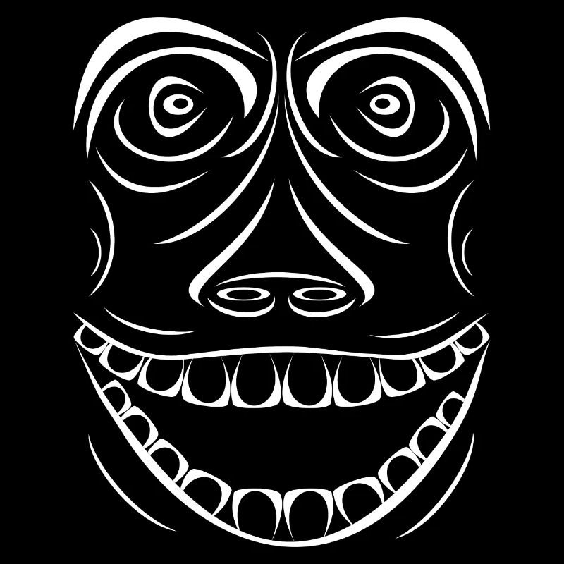 Funny monkey without smallpox