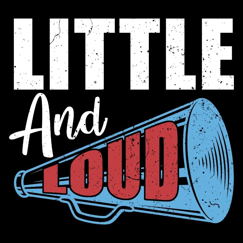 Small and loud cheerleader gift cheerleading