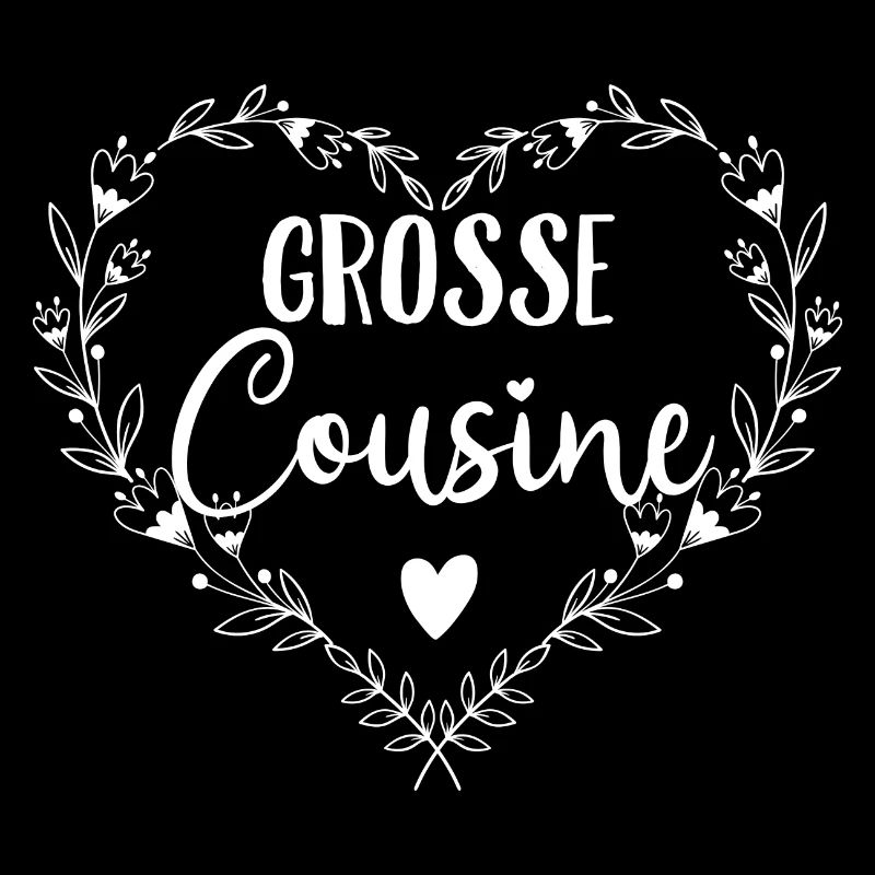 Ich werde Große Cousine 2024 Mädchen Blumenkranz