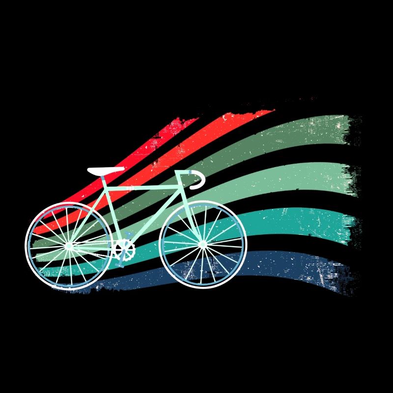 Vélo,Peinture,Illustration,Coloré,Rétro