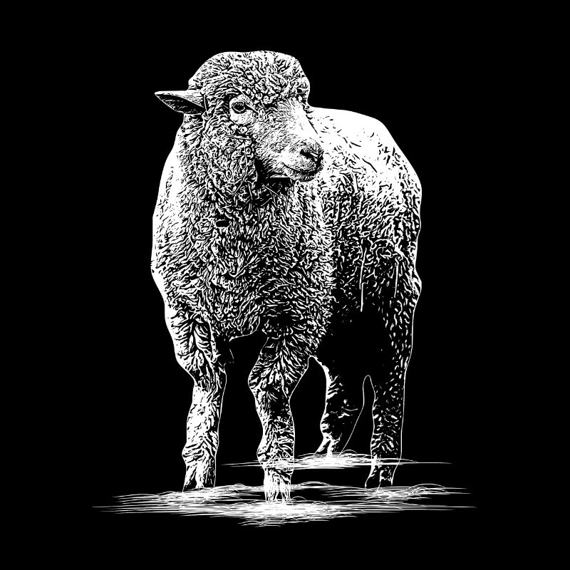 Schaf Illustration Schafbock