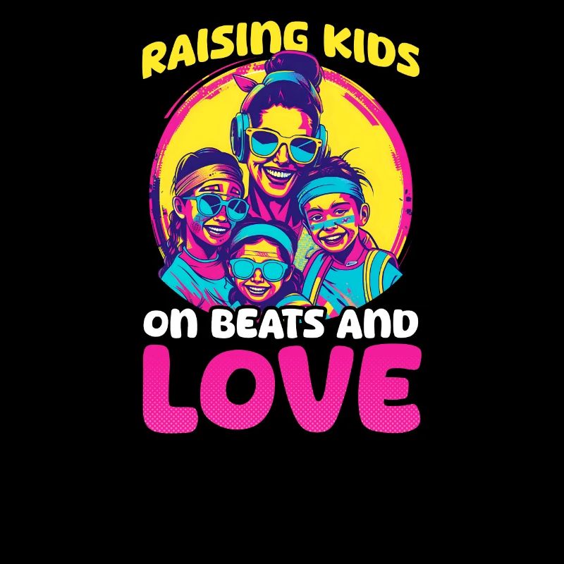 EDM Rave Mutter Zieht Kinder Mit Beats Und Liebe