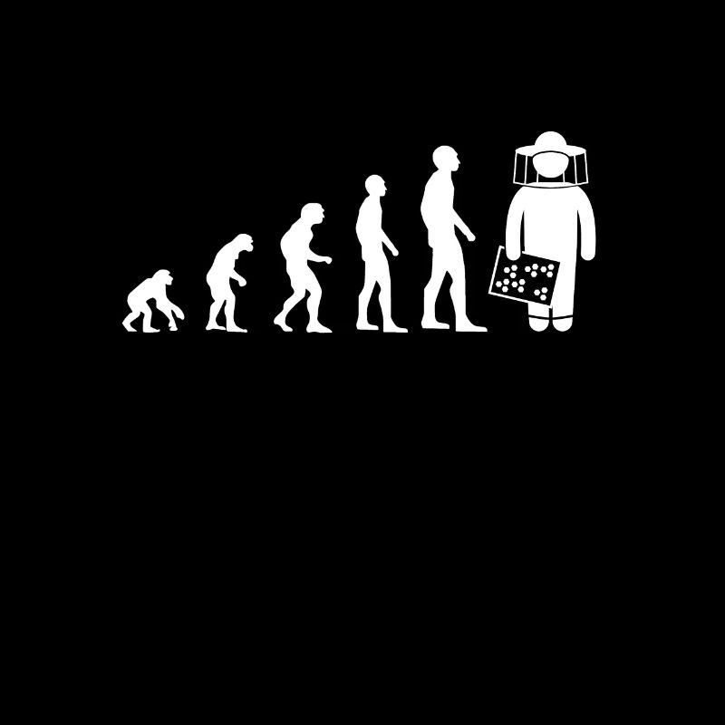 Evolution Imker Humor Imker Mann lustig