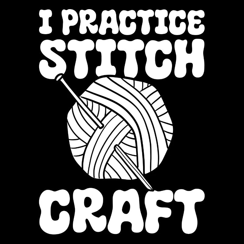I Practice Stitch Craft Stricker