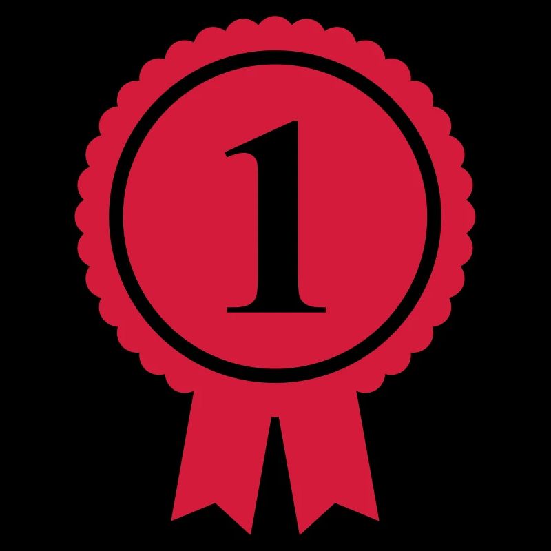 Red Medal Number 1 - Customizable