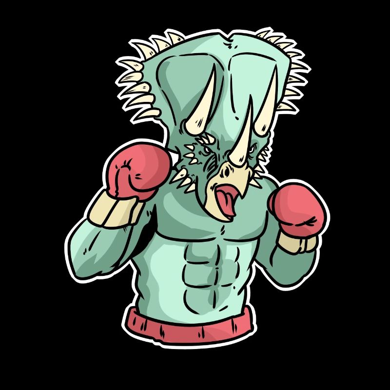 Triceratops Boxer Dinosaur Boxing Sport Gift