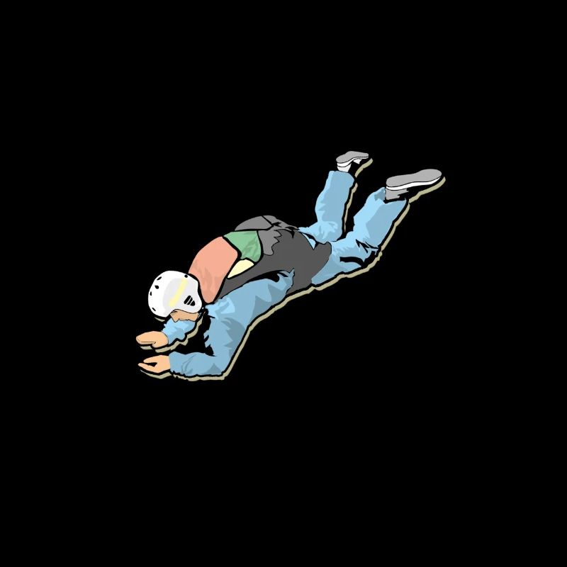 Sky Diving Jumping FreeFalling Parachuting Gift