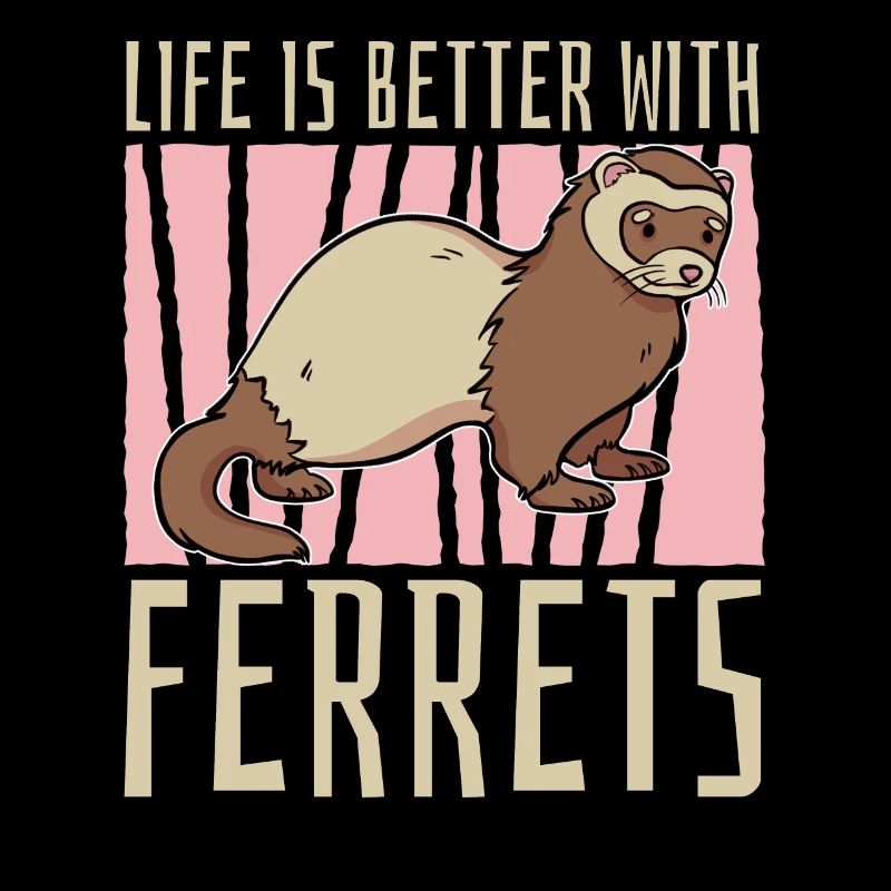 Frettchen Iltis Witzig