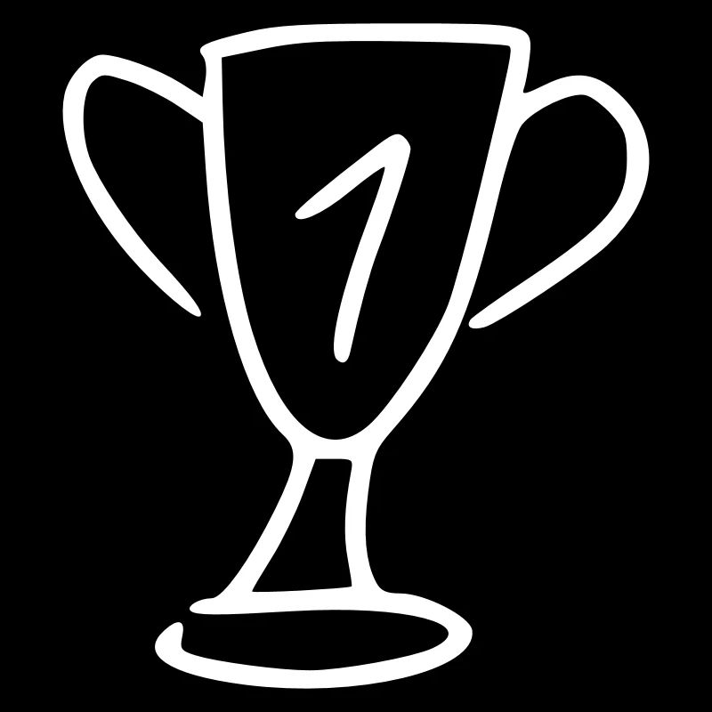 Cup Drawing Win Sketch White