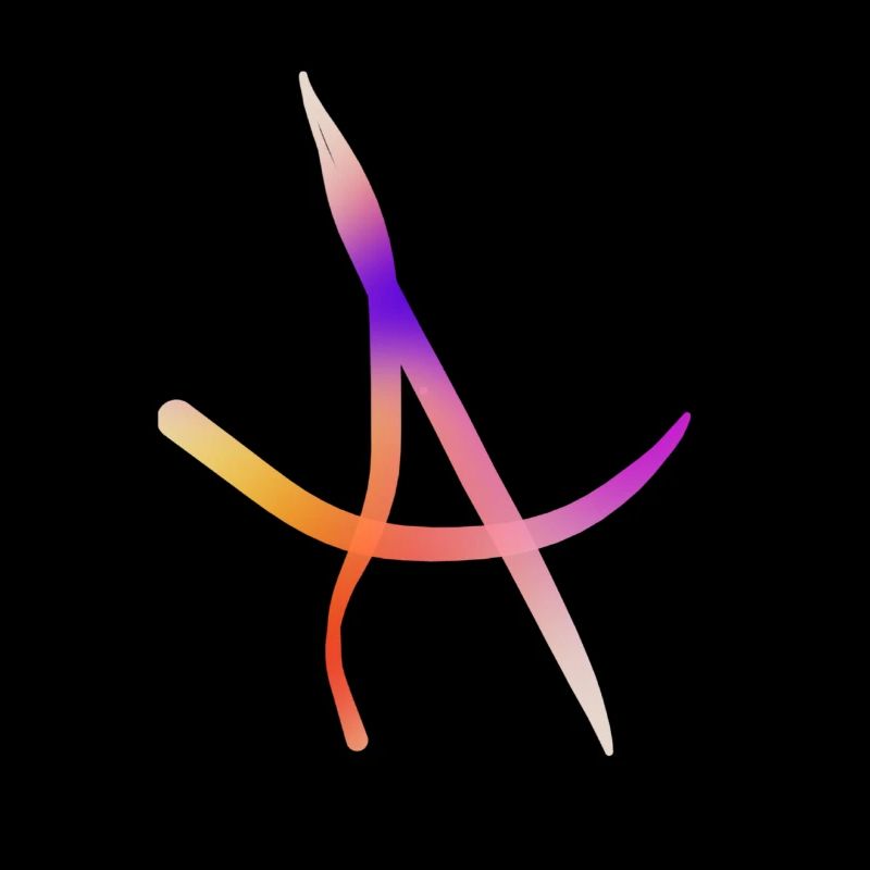 Regenbogenfarbiger A