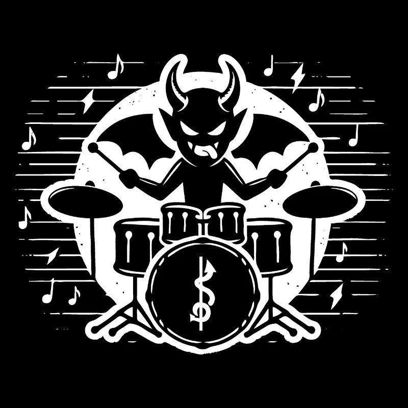 Devilish Drummer Design