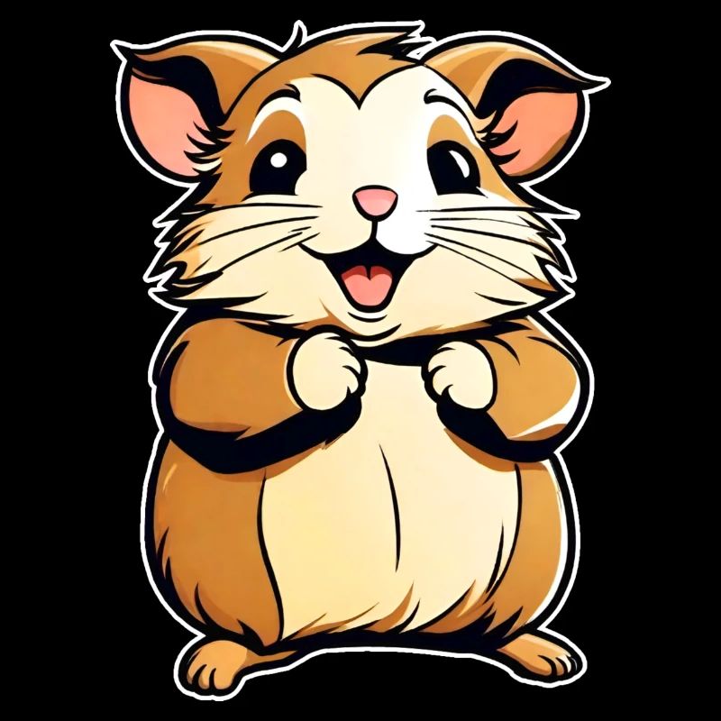 Hamster doré mignon