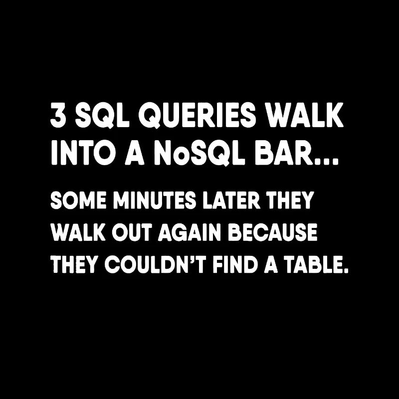 Database SQL Query Joke For Programmer
