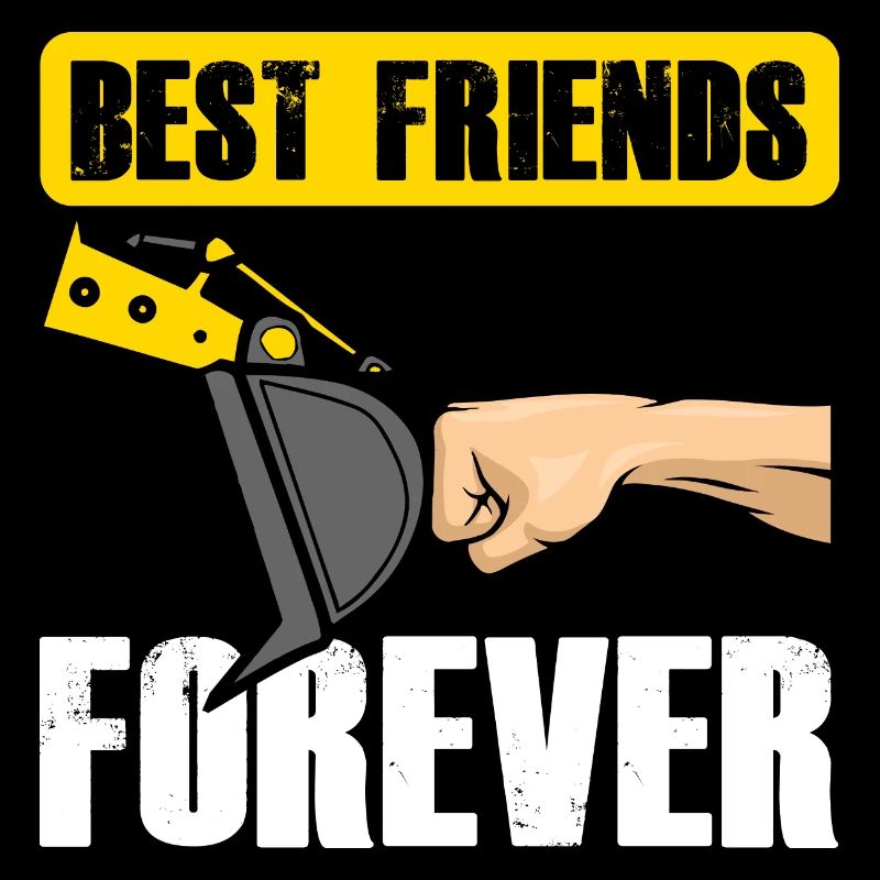 Bagger Freunde Best Friends Forever Baggerschaufel