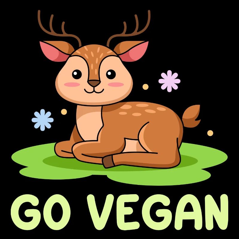 Deer design for proud vegans