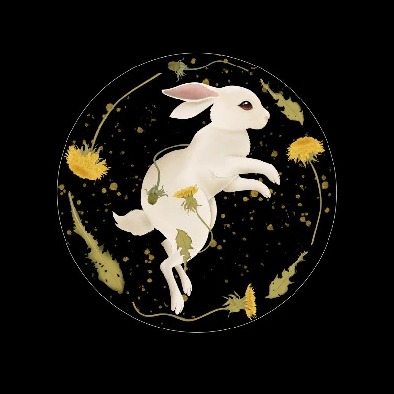 Rabbit with sowthistle