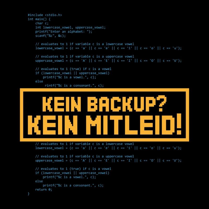 Kein mitleid Programming Informatic Geschenk