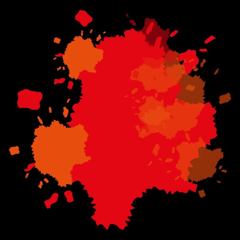 Farbklecks Orange