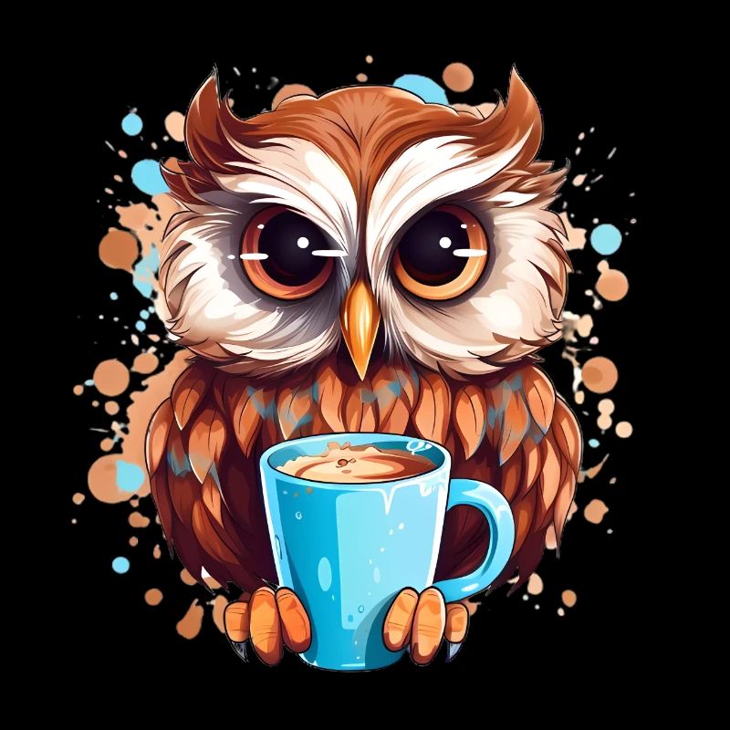 Niedliche Wachsame Eule | Nachtschwärmer Eule