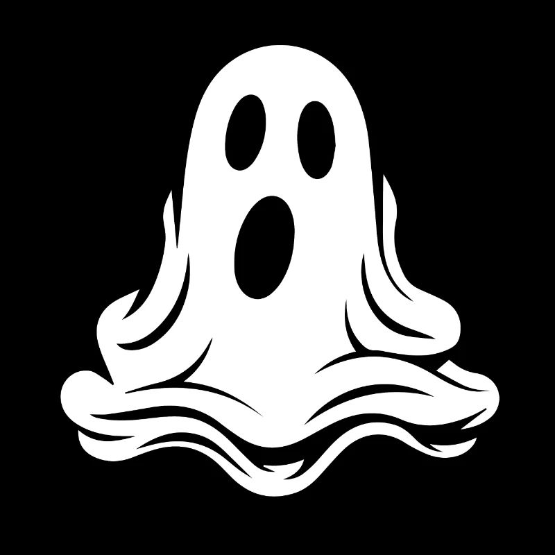 Spooky Cute Kawaii Ghost Design