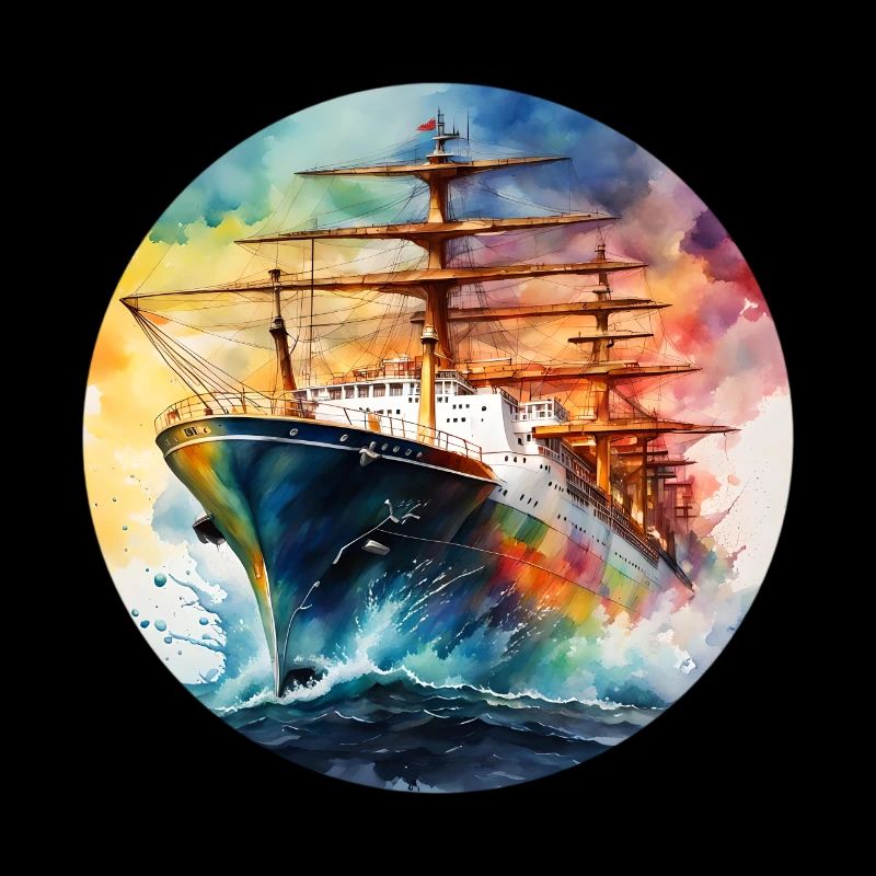 Schiff Gross runder Batch