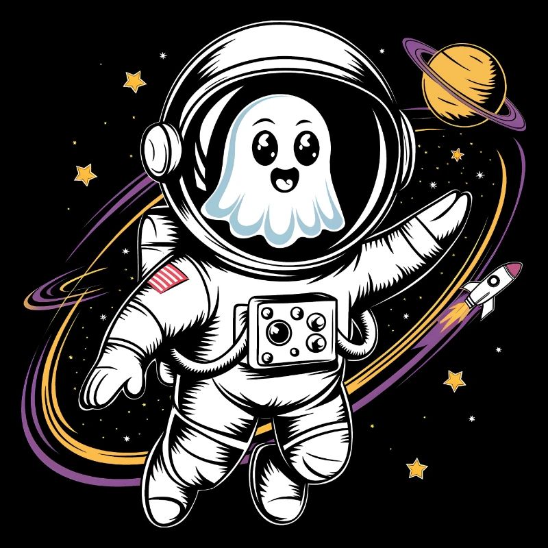 Cute Ghost In Space