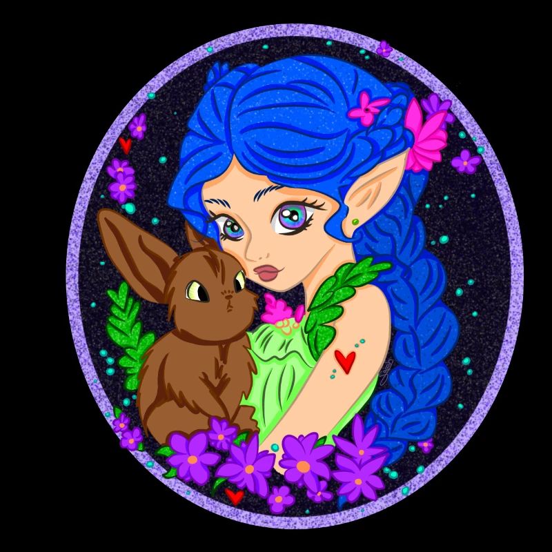 Elf with Rabbit