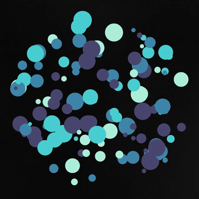 Motif cercles abstraits