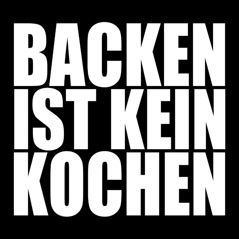 Backen ist kein Kochen