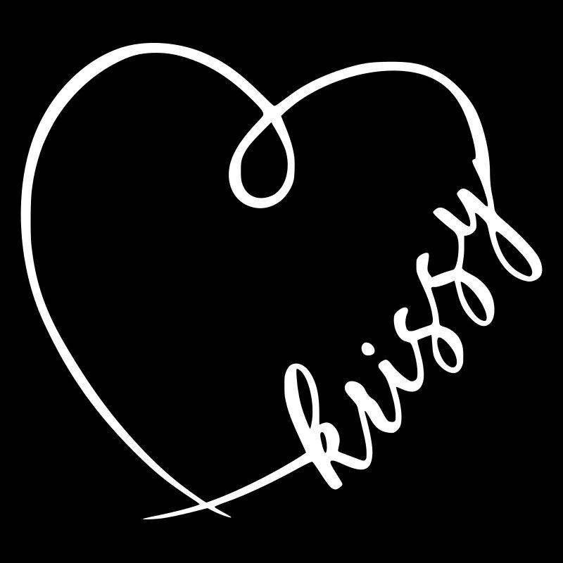 Krissy Name Calligraphy Heart