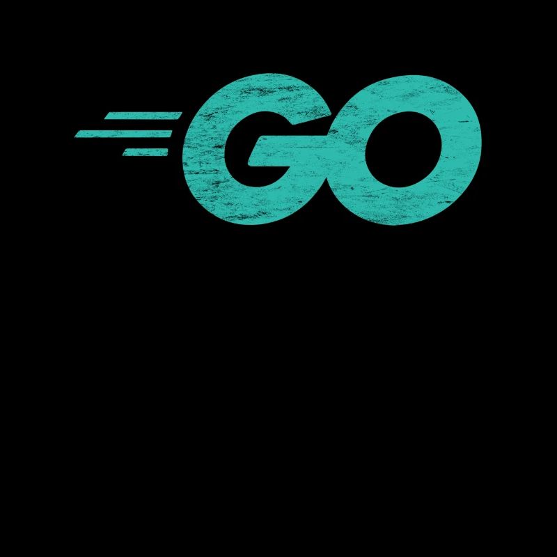 Langage de programmation Go avec logo Go en détresse